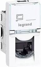MOSAIC РОЗЕТКА RJ45 UTP КАТ5Е 1МОД БЕЛ