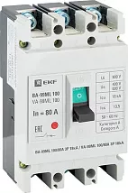 Автоматический выключатель ВА-99МL 100/80А 18кА 3p. Basic EKF