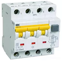 АВДТ34 С25/4/0,03, 30mA, тип АС, 6kA IEK