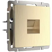 Розетка RJ45 (1-я cat. 5e) Шампань рифленый WERKEL