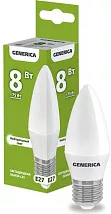 Лампа LED C35 E27 4000К 8Вт 800Lm GENERICA