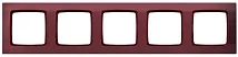 Рамка пятирная R-5S/58 1553 бургунд