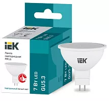Лампа LED MR16 GU5.3 4000К 7Вт 630Lm IEK