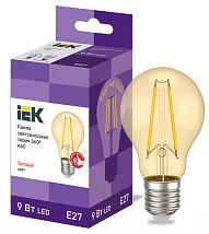 Лампа LED A60 E27 2700K 9Вт 1080Lm золото IEK