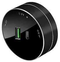 Розетка MultiTrack USB (2-я тип С+А, 3А) Антрацит SE