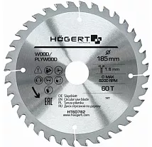 Диск пильный 185*30*60T Mn65 HOEGERT