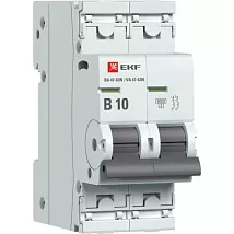 Автоматический выключатель ВА 47-63N B10/2 6кА Proxima EKF