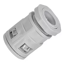 Муфта вводная для гофрированных труб MVN25 IP40 серая IEK