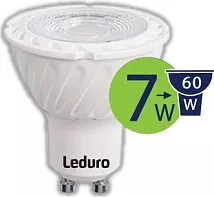 Лампа LEDURO PAR16 7.5W 60* GU10  3000K 220-240V