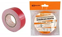 Двухсторонняя вспененная клейкая лента ширина 12 мм длина 10 м TDM