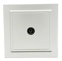 Розетка TV 1-я белая U1A-013 SoftTouch AWSPRODUCTS