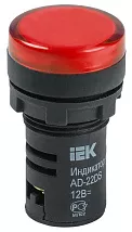 Индикатор LED красный AD22DS 12В AC/DC IP40 IEK