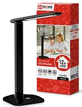 Светильник настольный LED ССО 08Ч 12Вт 3000-6500K 600Лм Черный IN HOME