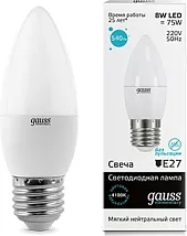 Лампа LED C35 E27 4100К 8Вт 540Лм Elementary Gauss