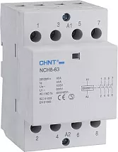 Контактор модульный NCH8-63/40 (кат.230В AC, 4но, 63A) CHINT
