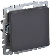 BRITE_графит Выключатель 1-кл. 10А ВС10-1-0-БрГ (без рамки) IEK