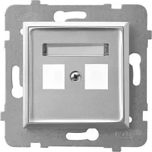 Корпус розетки компьютерной  двойной, без рамки GPK-2U/p/18 (2143)