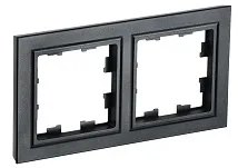 Рамка 2-я черный BRITE IEK