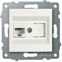 Механизм роз. комп. 1-местн. (RJ45 CAT6), белый