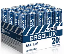 Батарейка LR03 ALKALINE ERGOLUX BL-20