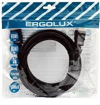 Кабель видео HDMI-HDMI ERGOLUX ELX-VC01P-HDMI (1080P, 2м, PVC, Черный, Пакет)