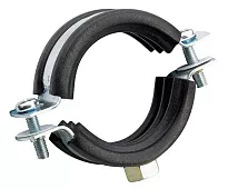 Хомут сантехнический 1 1/4" (42-45) М8 цинк без шпильки																														