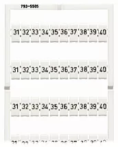 Маркировочная карта WMB; в картах; МАРКИРОВАНО; 31 ... 40&10X