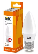Лампа LED C35 E27 3000К 5Вт 450Lm IEK