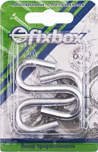 Крючок S-обр. 6мм (белый цинк 2 шт.)