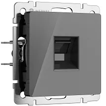 Розетка RJ45 (1-я cat. 5e) Графит акрил WERKEL