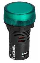 Сигнальная LED лампа, зеленый, 220V AC IP65 MT22-SA63