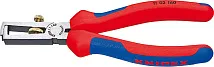 Клещи с накатанной головкой и контргайкой для удаления изоляции KNIPEX 11 02 160 KN-1102160