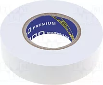 Изолента ПВХ белая (0.18*19*18) (ANTICOR) ELECTRIX 200 Premium