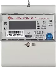 Счетчик эл. НЕВА МТ 124 AS O 5/60А 220В