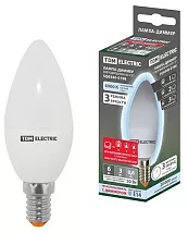 Лампа LED C35 E14 4000К 6Вт 480Лм DIMMER (STEP) TDM