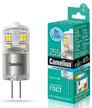 Лампа LED G4 4500К 3Вт 255Lm капсула Camelion