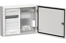 Щит металл. КОМБО TITAN 5 ЩРн-24 (2х24) IP30 белый (460х570х140) IEK