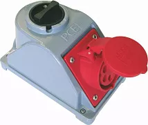 Разъем стац. IP-44  16/4 гнездо/выкл. (96061450)