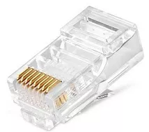 Коннектор RJ45 8P8C под витую пару Cat.5e 100МГц, покрытие 3мкд, 0,41-0,52, неэкранированный (в уп.1