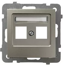 Корпус розетки GPK-2G/p/45, двойной, тип Keystone (1394)