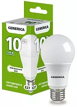 Лампа LED A60 E27 4000К 10Вт 1000Lm GENERICA