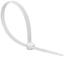 Хомут 7,2*400 белый нейлон (100 шт.) Basic (EKF)