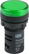 Индикатор LED зелёный AD22DS 230В AC IP40 IEK