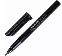 Маркер перманентный NEW LINE, ЧЕРНЫЙ, 2мм BRAUBERG