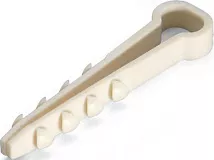 Дюбель-хомут ДХП 12х6 Белый Fortisflex (100шт) (аналог USMP-3)
