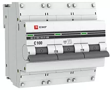 Автоматический выключатель ВА 47-100 C100/3 10кА Proxima EKF