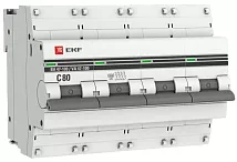 Автоматический выключатель ВА 47-100 C80/4 10кА Proxima EKF