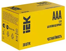 Батарейка LR03 ALKALINE IEK BOX-28