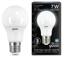 Лампа LED A60 E27 4100К 7Вт 710Лм Gauss