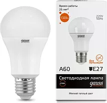 Лампа LED A60 E27 3000К 15Вт 1320Лм Elementary Gauss